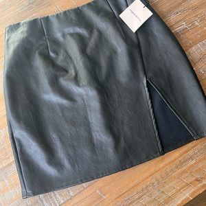 Super Down Trinity Faux leather skirt